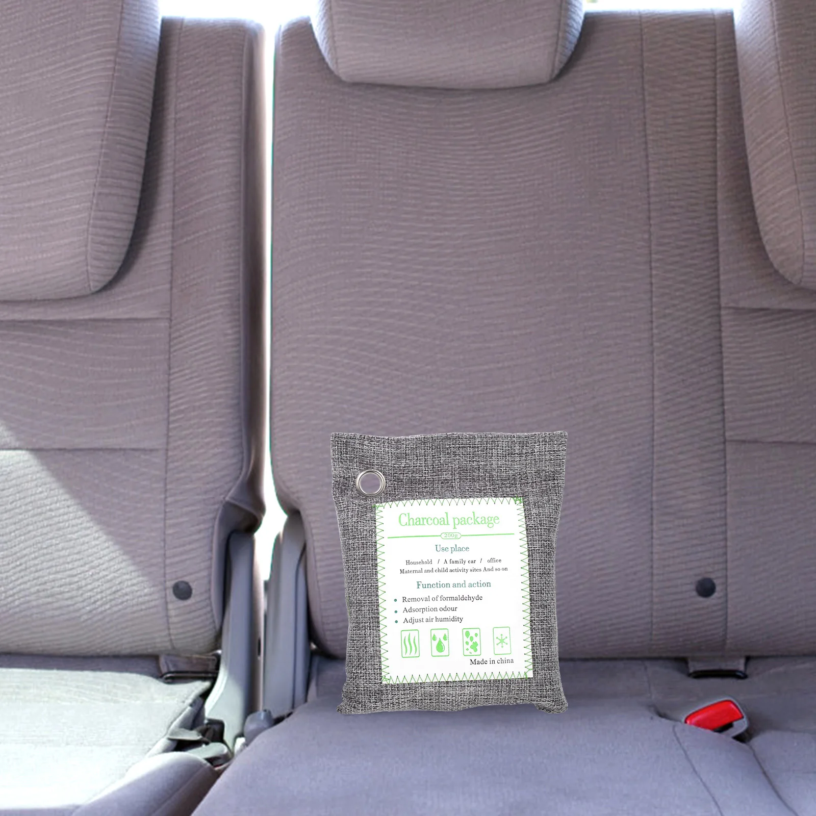

3pcs Bamboo Charcoal Bags Car Closets Air Purifying Pouches Deodorant Moisture Absorber Home Freshener Hanging Hole Odor