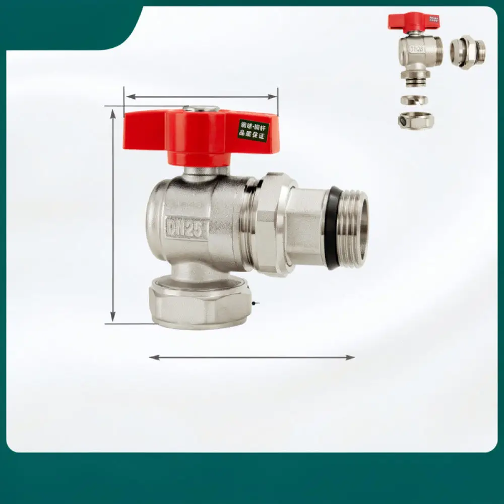 Heavy Duty Brass Filter Valve Plumbing Fitting For For Baizhan Radiant Floor Heating System Pipe Diverter Connector Adapter