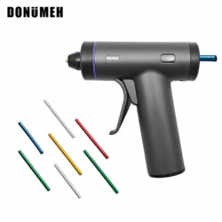 Pistolet à colle thermofusible sans fil avec anciers de colle, batterie au lithium électrique, outil de réparation de bricolage à domicile, outils ménagers, 3.6V, 7mm, 150mm