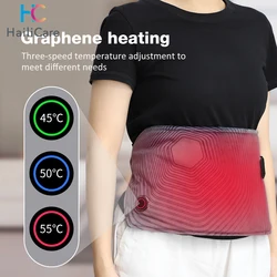 Heating Vibration Massager Electric Heating Waist Massage Waist Dual Infrared Hot Compress Belt Back Support Massage Belt