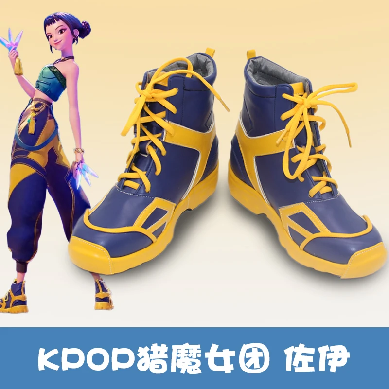 K-Pop zoey Demon Hunters, zapatos de Cosplay, botas, accesorios de fiesta de Halloween de Anime, hechos a medida