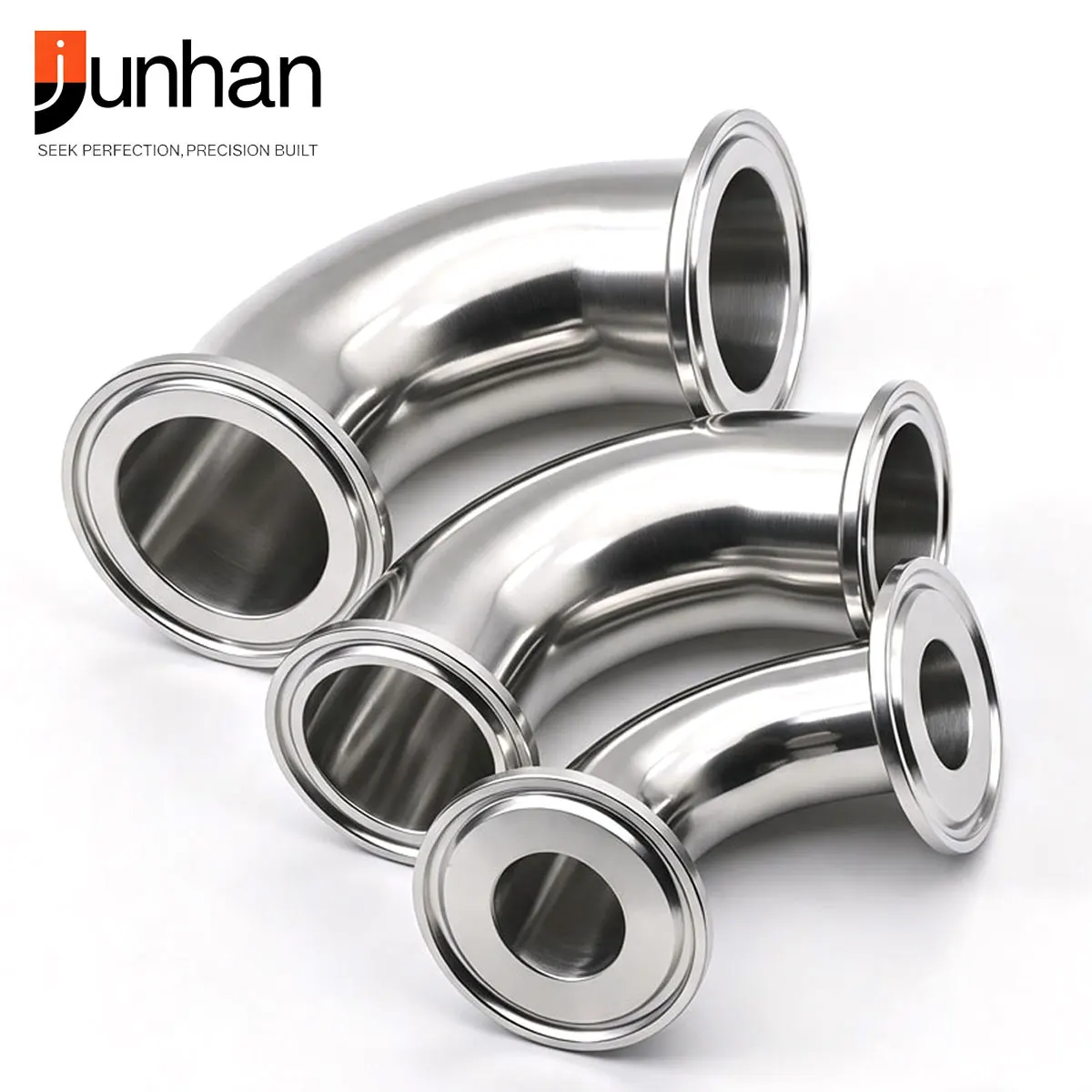 304 316L Stainless Steel Tri-Clamp 90 Degree Elbows 3/4