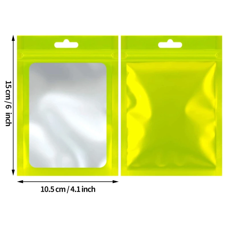 100 Pcs Resealable Food Storage Bags With Clear Pouch For Food Sealing