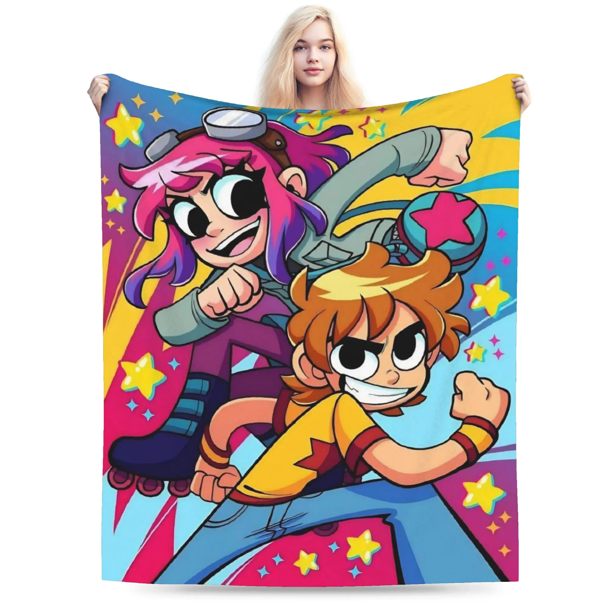 Stylish Scott Pilgrim vs. the World Blanket Ultra-Soft Flannel  Relax Throw Blanket Machine Washable