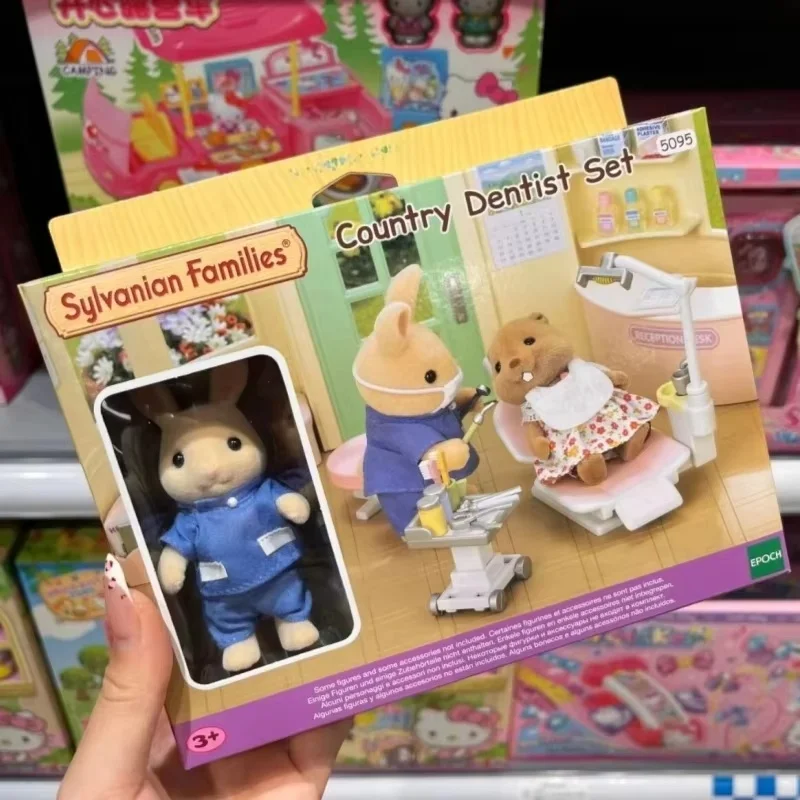Sylvanian Families Clinique Ensemble Anime Figure Kawaii Enfants Ensemble Pour Jouer Maison Jouets Cadeau D'anniversaire Pour Enfants Jouets Pratique Cadeaux