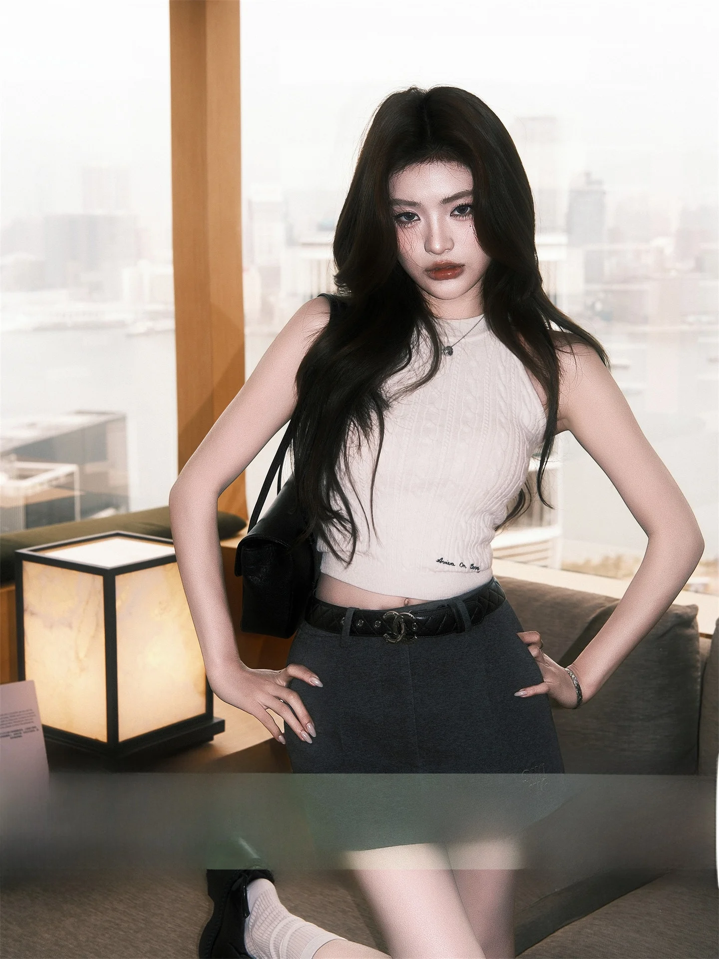 

Универсальная текстурированная юбка с подкладкой в стиле Earth Store Rich Girl Miu Sle College Wind для ранней весны, короткая юбка для женщин