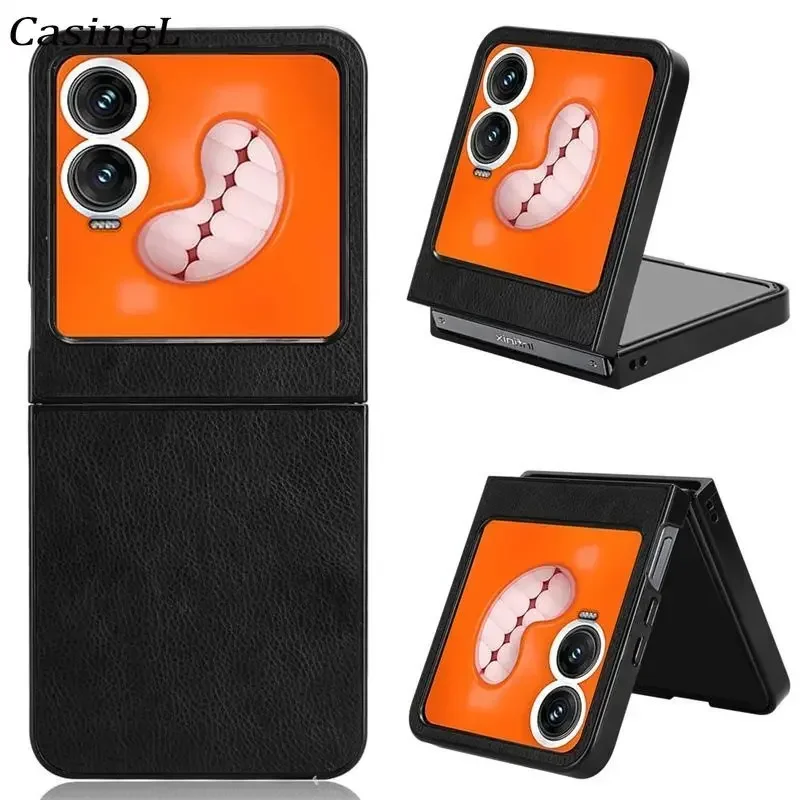 

For Infinix Zero Flip Case Litchi Leather Silicone Case foldable Shockproof Shell For Infinix Zero Flip 5g flip zero Phone Case