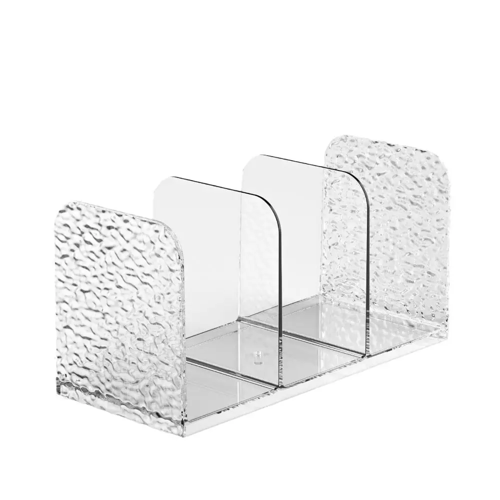 Book Stand 4 Grid Desktop Bookends Luxury Minimalism Divider Bookshelf Simple Desk Storage Rack Office