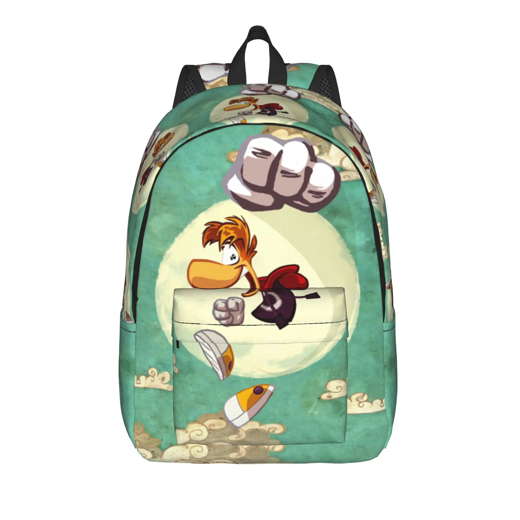 Cartoon Games Rayman Legends Backpack  Kawaii Backpacks Student Unisex Outdoor Soft High School Bags Design Rucksack