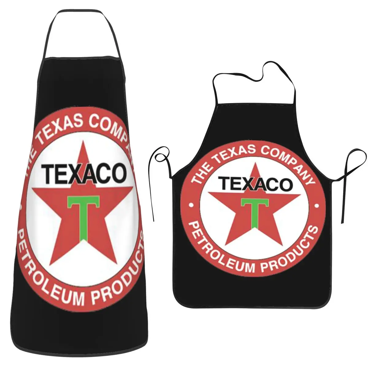 

Vintage Texaco Logo Apron Chef Cooking Cuisine Tablier Waterproof Bib Kitchen Cleaning Pinafore for Women Men Painting