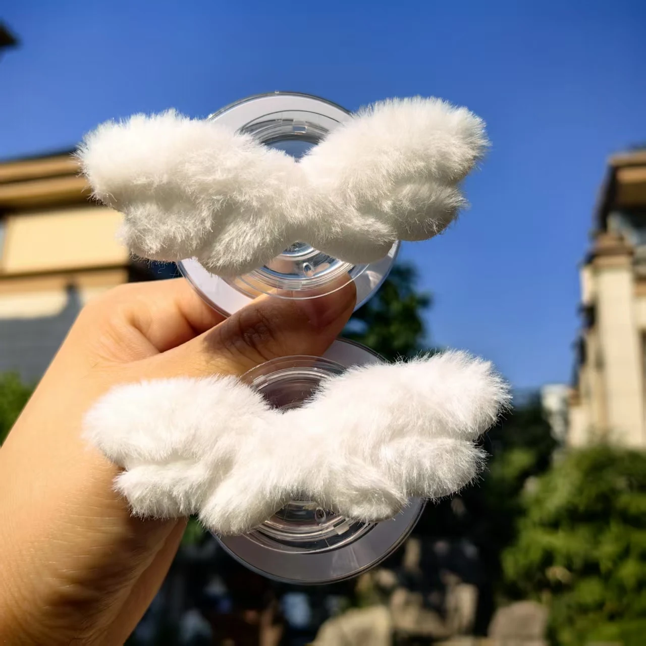 

Магнитный держатель с пушистыми крыльями ангела, универсальный Smart Tok для Magsafe для iPhone Samsung, складная розетка, ленивый кронштейн