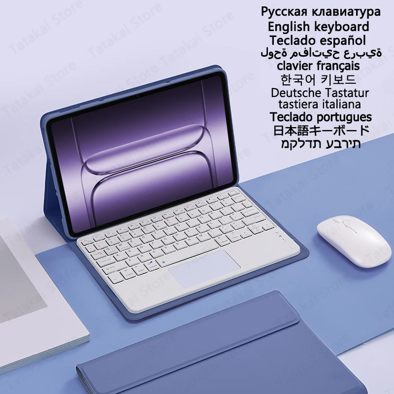 

Case with Trackpad Keyboard for OnePlus Pad 2 Pro Case 13.2'' Stand Cover for OnePlus Pad 2 Pro keyboard Korean Japanese Arabic
