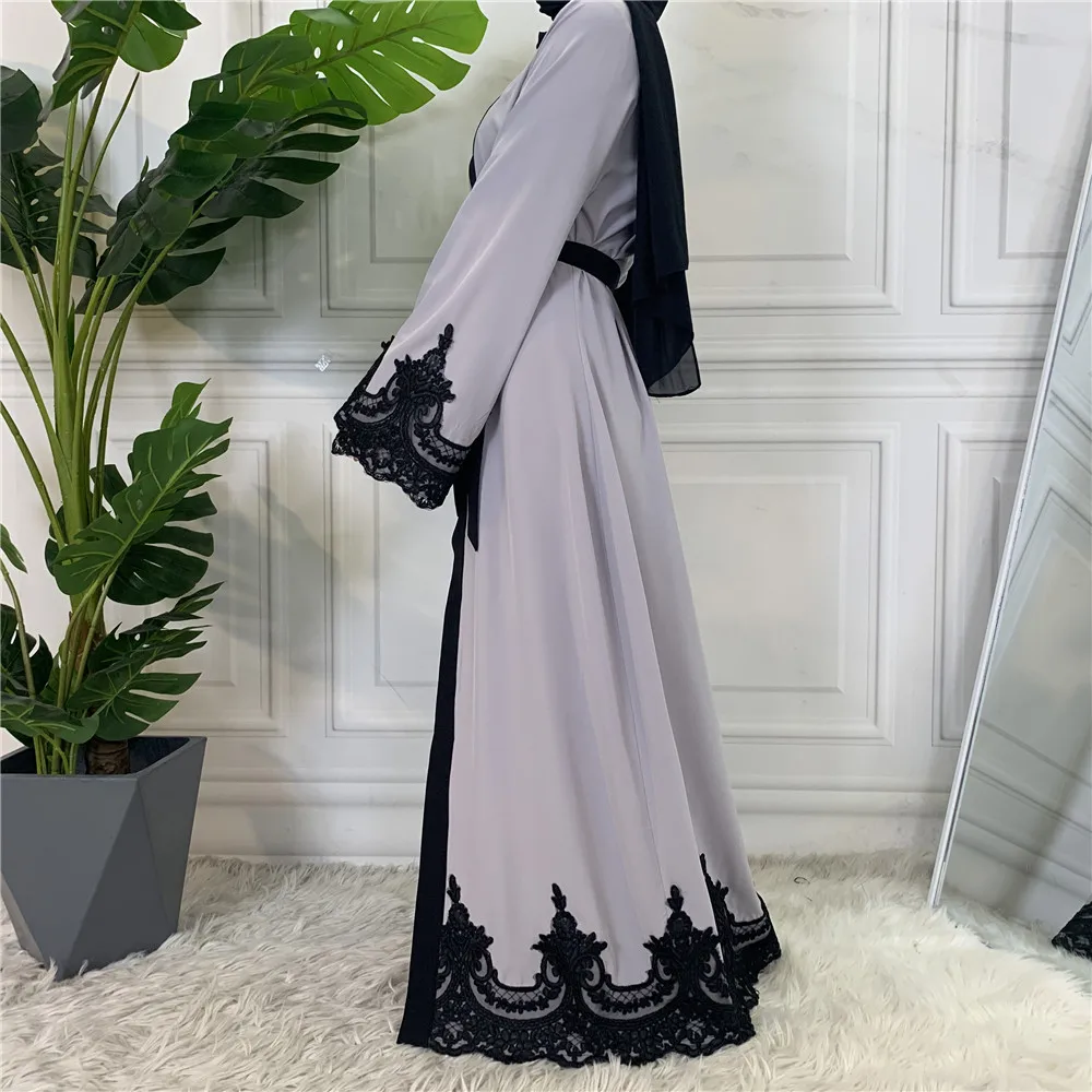 Ramadan Eid Abaya Kimono Turkey Muslim Long Dress Open Abayas for Women Dubai Islamic Clothing Kaftan Hijab Robe Femme Musulmane