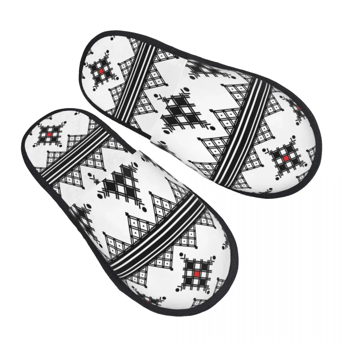 Amazigh Tribal Pattern House Slippers Women Comfy Memory Foam Z Imazighen Slip On Bedroom Slipper Shoes