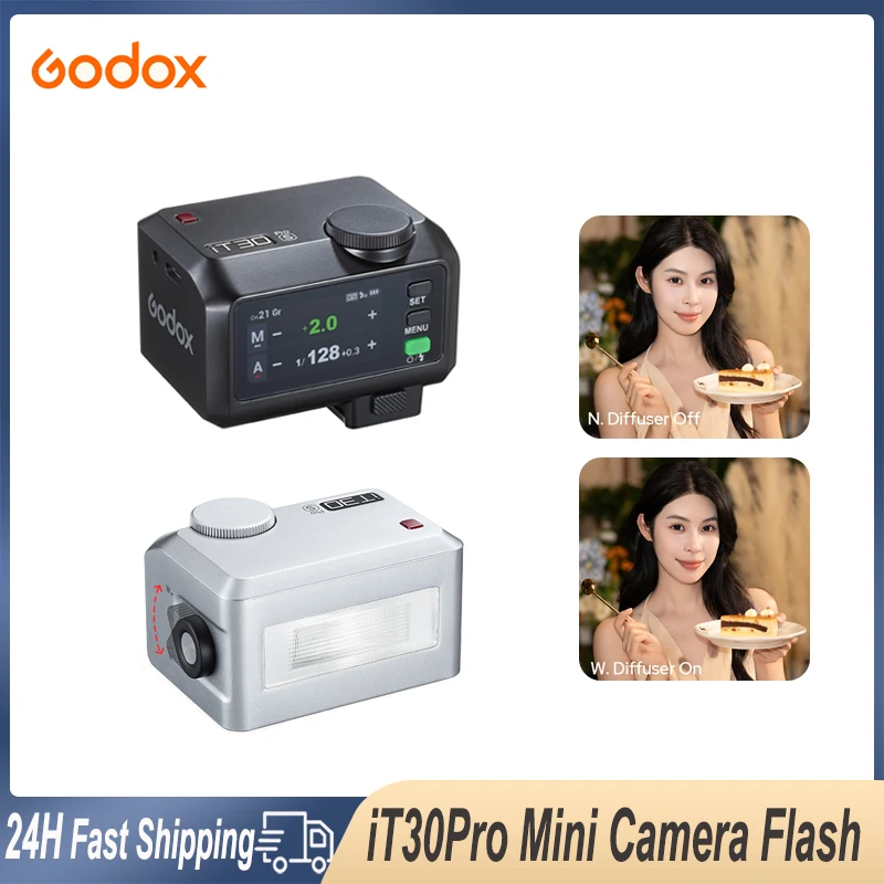 

Godox iT30Pro Pro Pocket Camera Flash TTL Auto-Exposure 2.8" Touchscreen 2.4G Wireless Trigger For Sony Canon Nikon Fuji Olympus