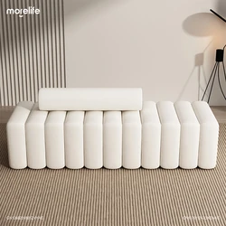 Sofá de lujo para sala de estar, Banco de cambio de zapatos clásico y moderno, cómodo y suave, taburete para dormitorio y cama, muebles para el hogar