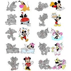 Śliczne wykrojniki Mini Disney Minnie Mickey Mouse Diecut dla majsterkowiczów Scrapbooking Embossing Paper Card Craft New Arrival 2022. Wykrojniki