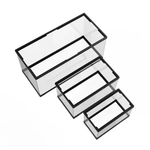 High Definition transparentes Acrylfischtank, Anti -Drop -Haustier, abnehmbarer Schildkrötentank, Kunststoff -Kreationsbox aus Kunststoff 6 Hauptverkäufe von Aquarios für Schildkröte - №3