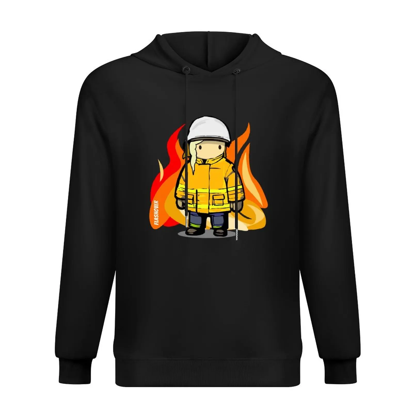 

Rural Firefighter Female - Large Design (Light Hair) Hoodie japanese style hooded shirt hoodies for men