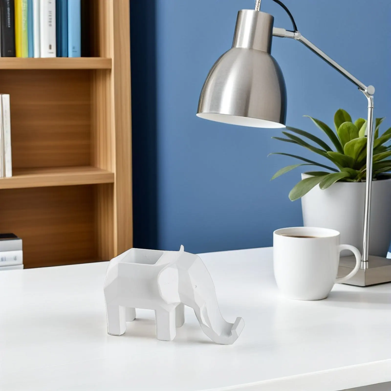 elephant-pen-pencil-holder-geometric-resin-elephant-shaped-desk-organizer-phone-stand-stationary-container-office-home-school