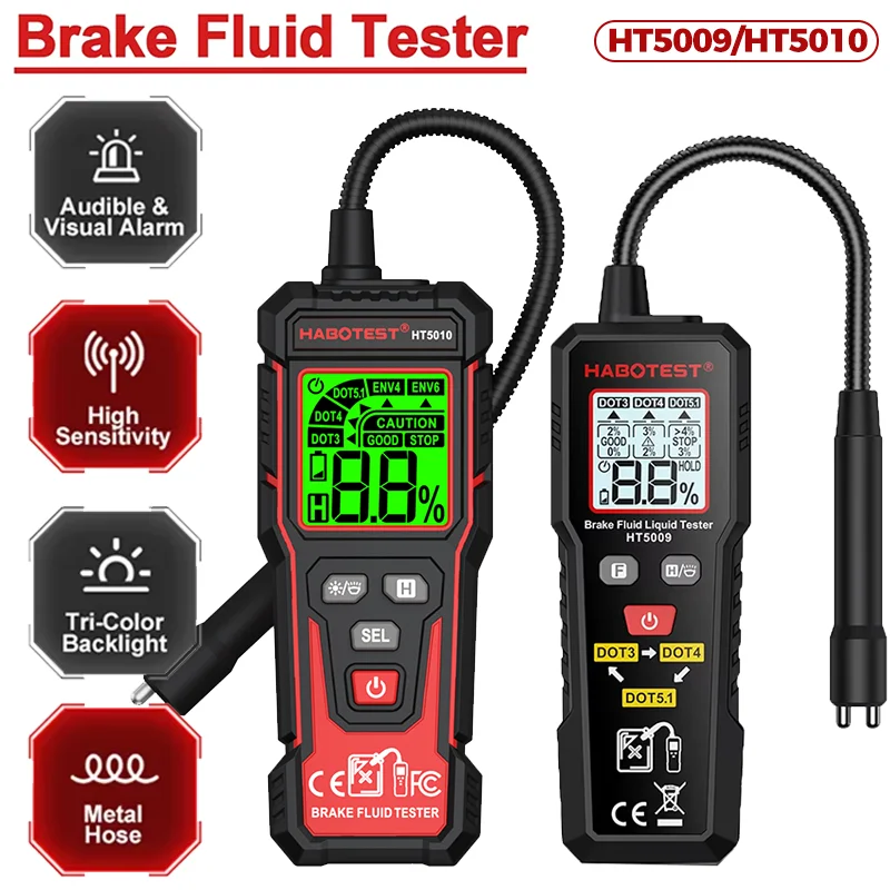 Digital Brake Fluid Tester Automotive Brake Oil Tester DOT3/DOT4/DOT5.1/ENV4/EN…
