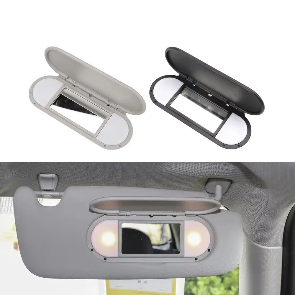 

For BMW Mini F54 F55 F56 F60 2015-2020 Car Roof Sunvisor Grey Makeup Mirror Glass Cover Light Lamp Cap Lid Accessory