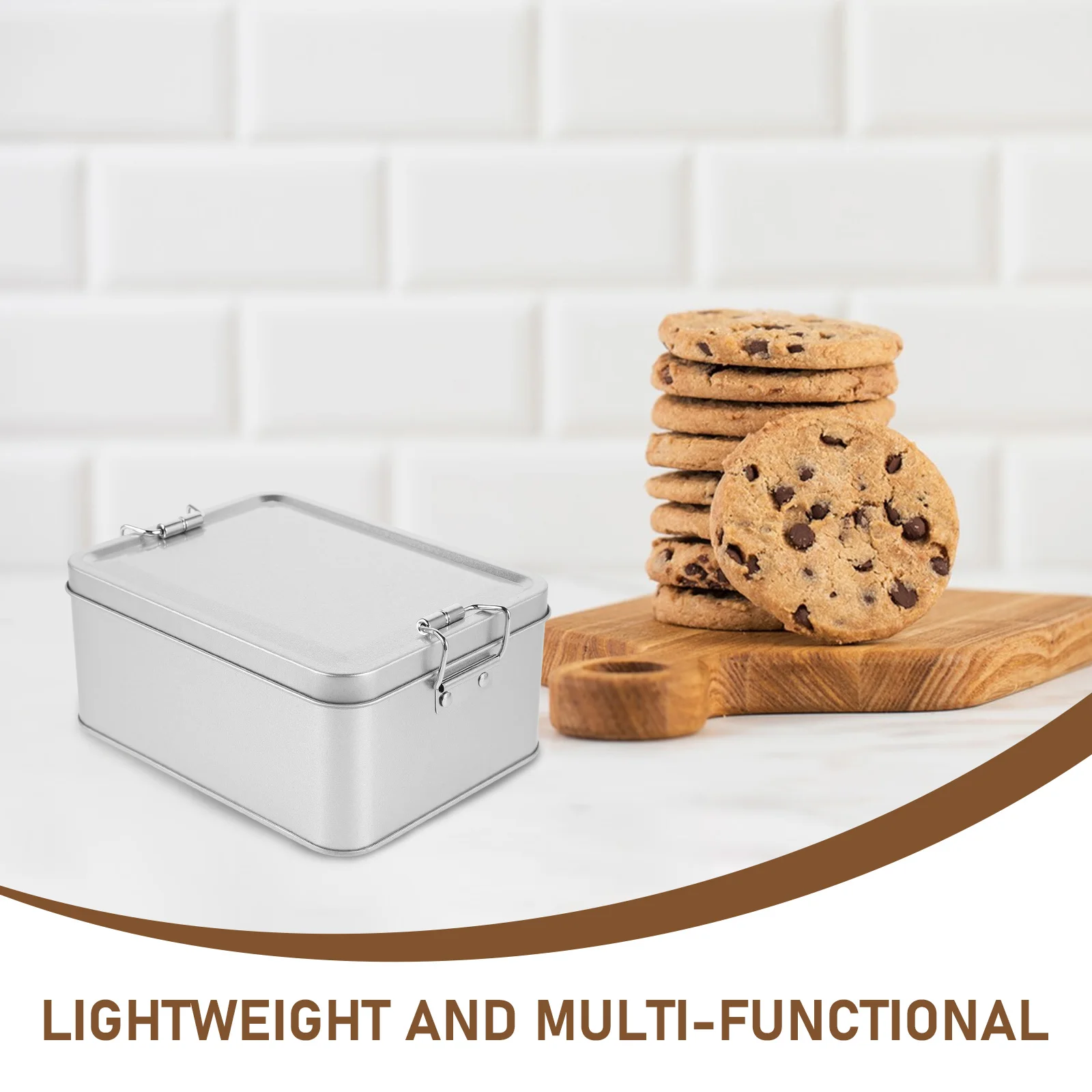 

Retro Tin Storage Boxes Metal Containers with Lids for Cookies Tea Biscuits Wedding Favors Small Tin Boxes Durability Smooth