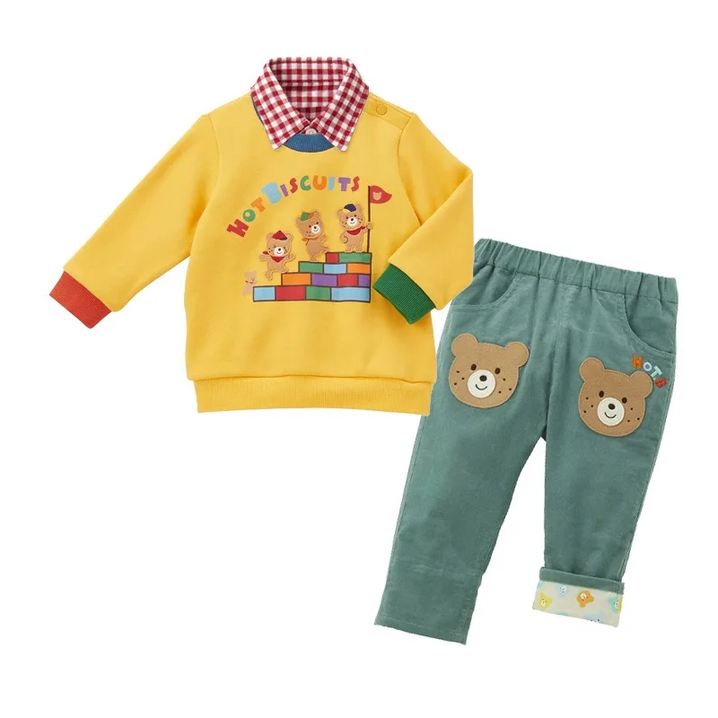 New Boy Pullovers Hoodies for Boy Cartoon Bear Long Sleeve Hoodie Baby Sweatshirt  Autumn Kids Clothes Boys Round neck tops