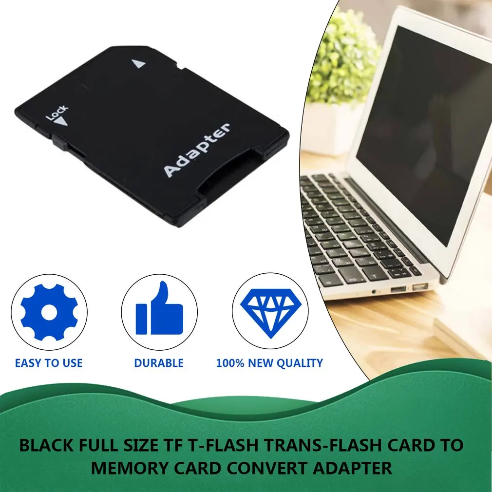 Micro Trans-Flash Card Adapter Converter, Tablet de alta velocidade, TF Cards, Converter Adaptador para Câmera