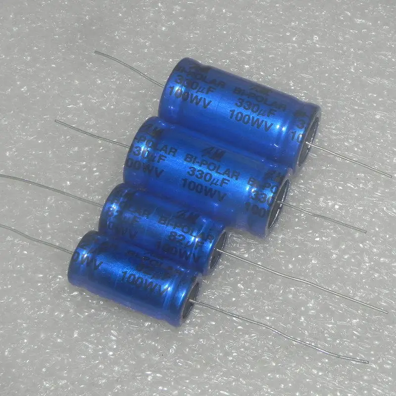 1PCS  100V 68UF 82UF  330UF Low Frequency Axial Frequency Division Electrolytic Capacitor