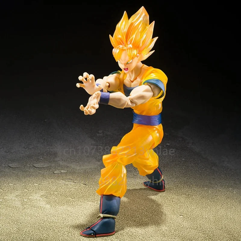 In Stock Original Bandai Dragon Ball S.h.figuarts Super Saiyan Sun Wukong Z Warrior Anime Figure Action Figures Model Toys Gift