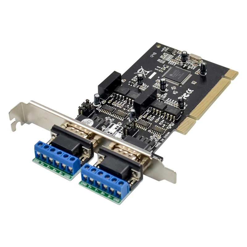 

ST330 PCI MCS9865 2S промышленного класса RS422/RS485 Карта адаптера последовательного порта Многофункциональная карта расширения Простота в использовании