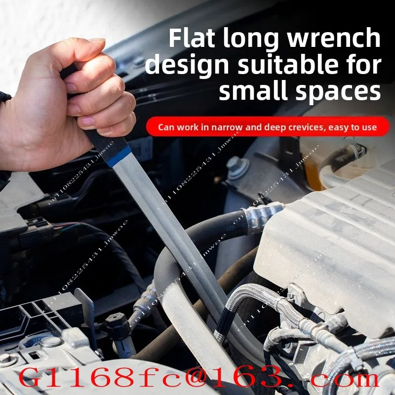 15-Piece Set of Adjustable Wrench Pulley Disassembly and Assembly Idler Tensioning Special Auto Repair Tool Parts