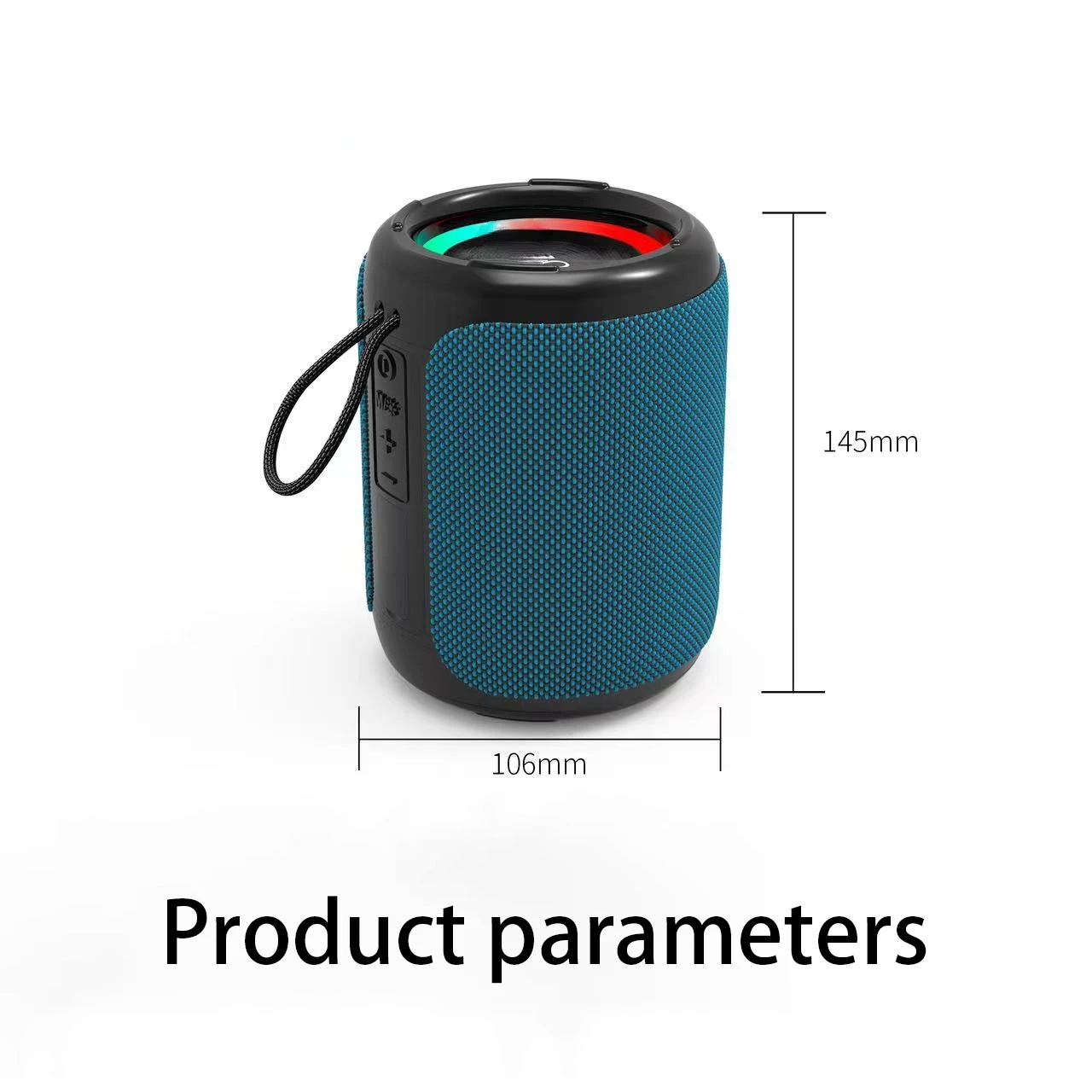 B37 High Quality IPX6 Waterproof Outdoor Portable for Bluetooth Speaker with RGB Lights TF USB AUX for Mobile Phone Use