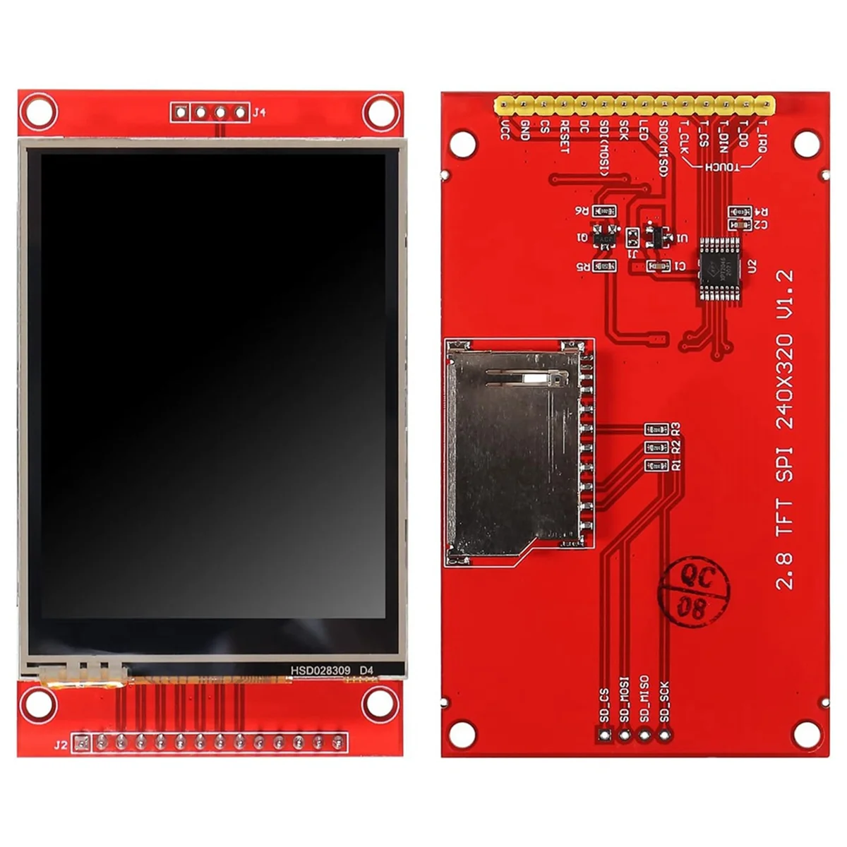 ABAC-2.8Inch ILI9341 SPI TFT Display LCD Touch Panel 320X240 TFT LCD Touch Screen 5V/3.3V STM32 Modulo Display con Touch Pen