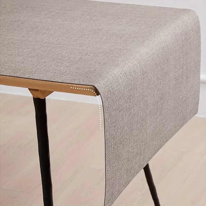 1pc Double-Sided Linen PatternWaterproof and Oil-proof Dining Table Mat，Office Desk Mat,Children Desk Protection Pad Tablecloth