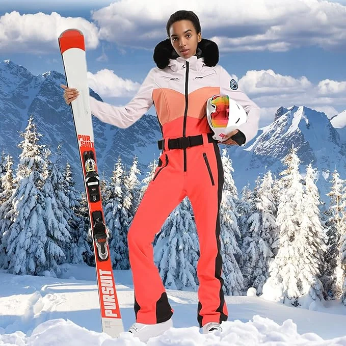 GSOU SCHNEE Einteiliger Skianzug Frauen Verdickung Snowboard Weibliche Overalls Winter Winddicht Wasserdicht Atmungsaktive Kleidung Skifahren – Detail 31