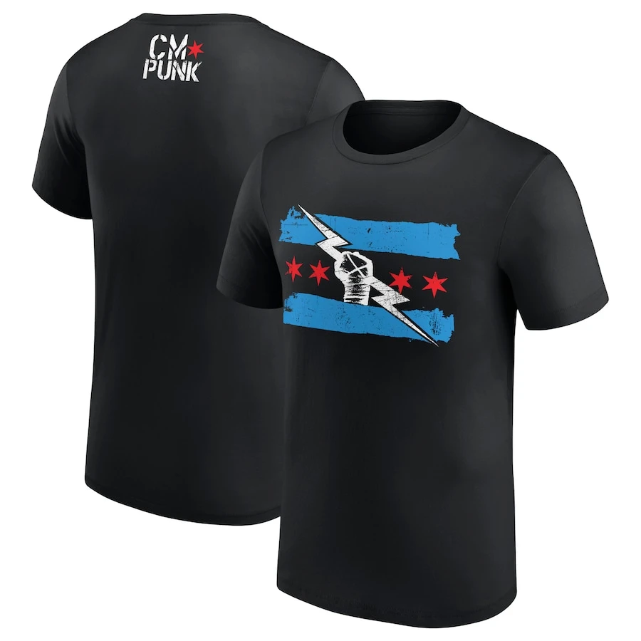 

CM Punk Wrestler Графическая хлопковая футболка унисекс для мужчин и женщин Летняя футболка с коротким рукавом Элитный бренд Топ Повседневная винтажная модная футболка в стиле ретро