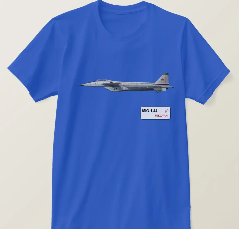 Russian Aerospace Force Mig 1.44 Fifth Generation Fighter T-Shirt. Summer Cotton Short Sleeve O-Neck Mens T Shirt New S-3XL