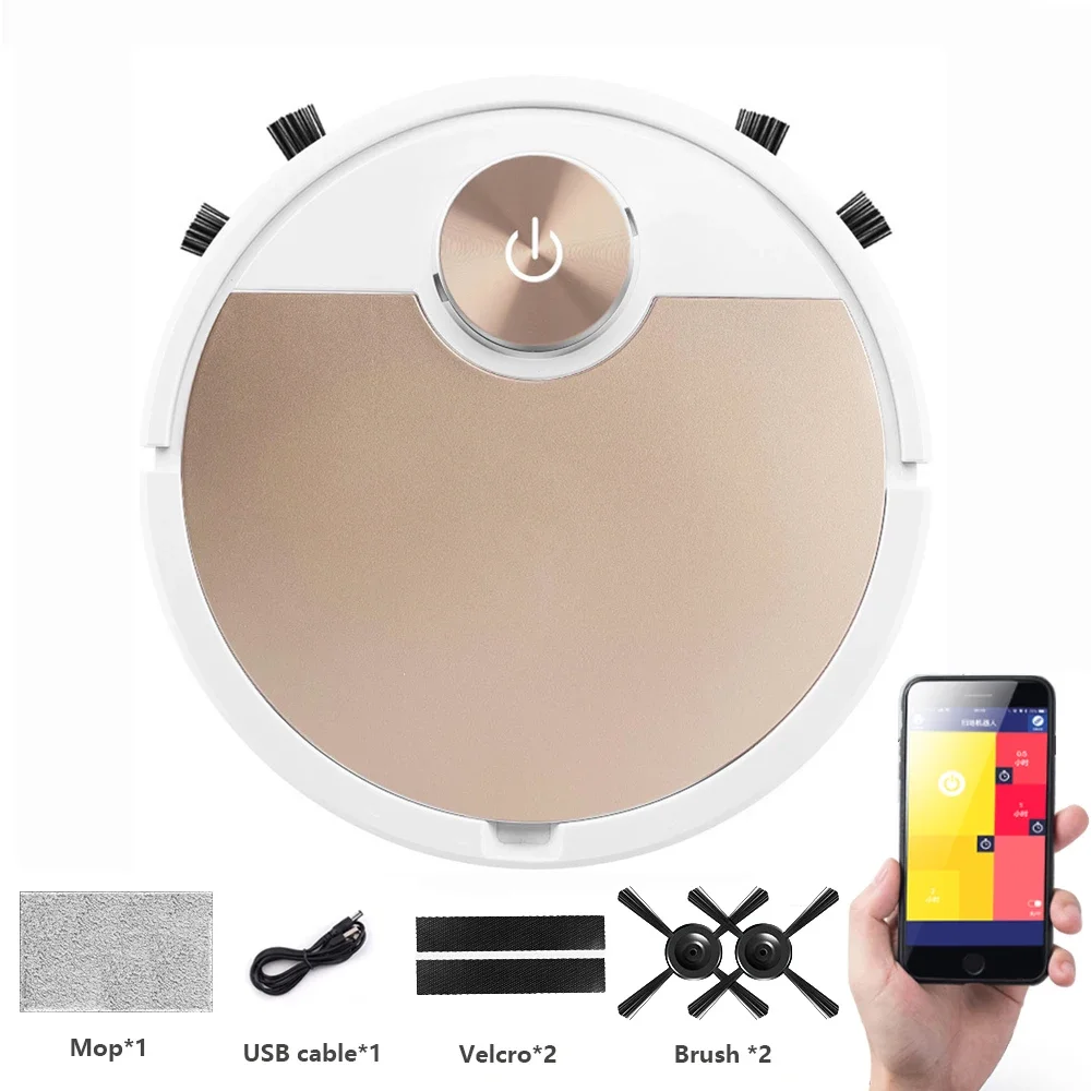 Robot Vacuum Cleaner Wireless 3 in 1 Cleaning Wet and Dry Smart Household Appliances Mop Cleaning Floor Vacuum Cleaner For Home