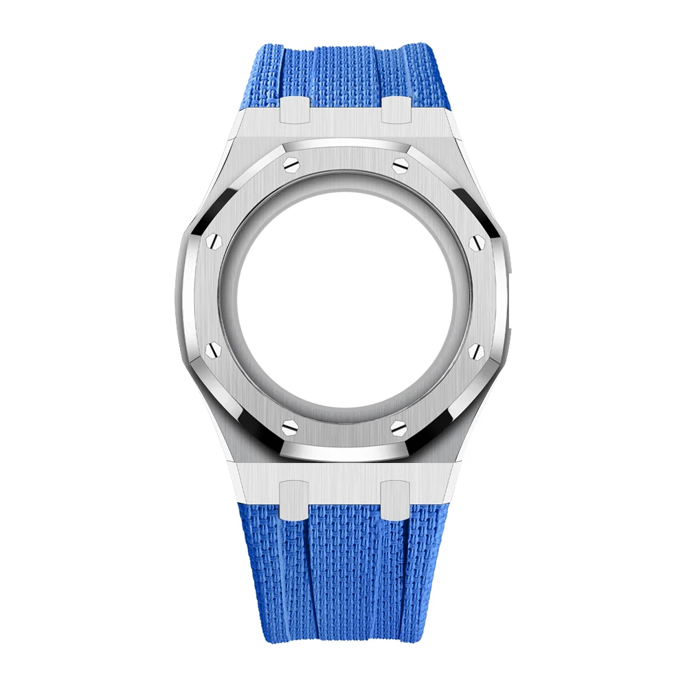 Luxury Stainless Steel Case+Stainless Steel Strap For For Swatch X AP Royal POP Pocket Changer To Wristwatch image 3