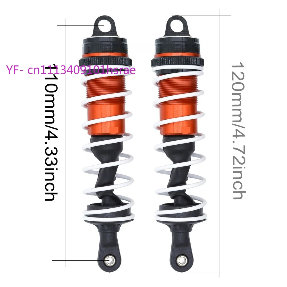 Aluminum CNC Oil Filled Shocks Damper 120mm Front 140mm Rear for 1/8 1/7 RC Car Truck Buggy