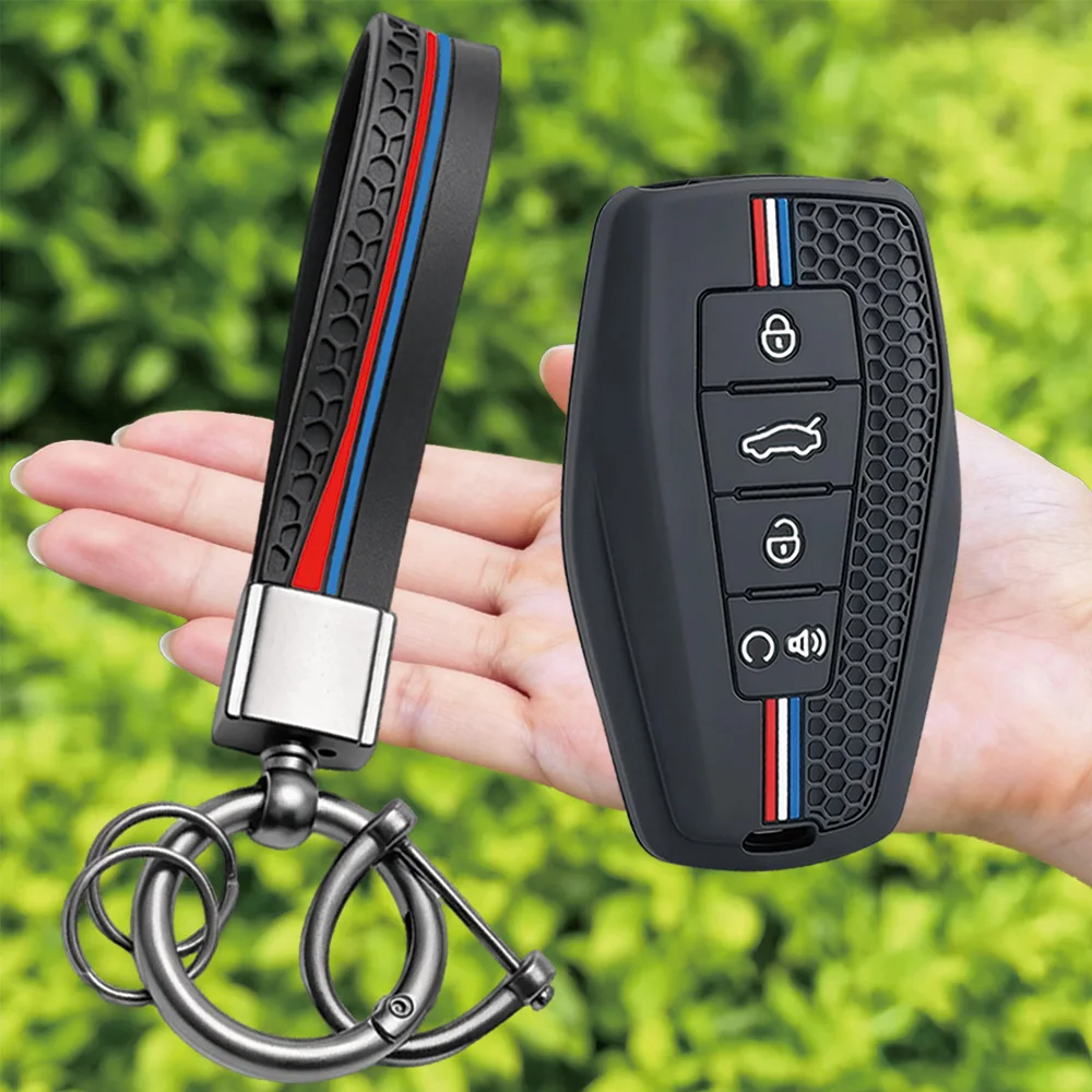 For Geely Coolray Emgrand GT GS S Monjaro Atlas Pro Azkarra Okavango Tugella Silicone Car Key Fob Cover