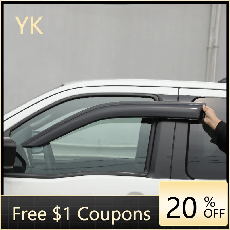 

For Nissan Frontier 2022-2025 ABS Black Car Window Sun Rain Shade Visors Shield Shelter Cover Trim Car Accessories