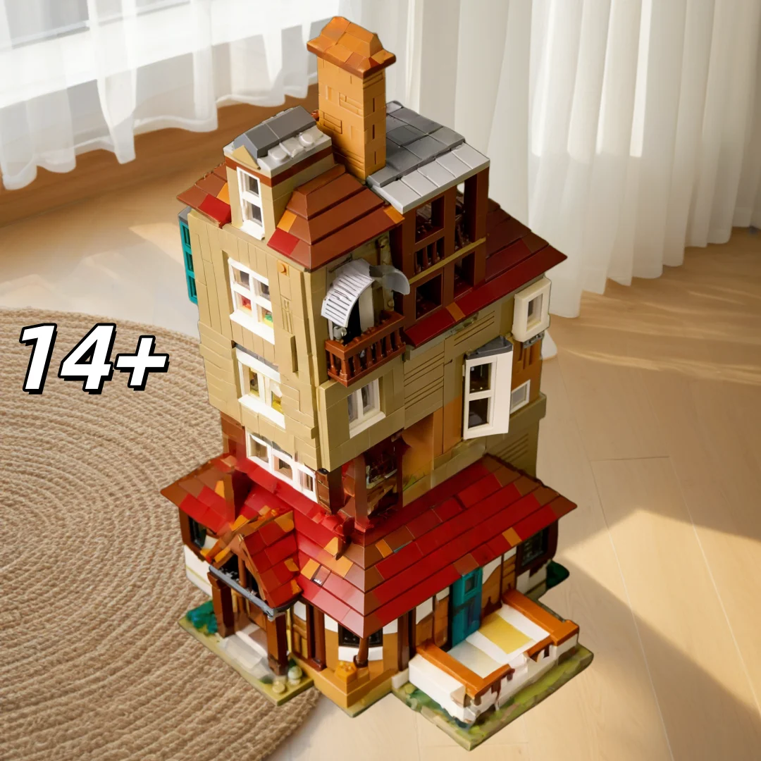 

Ретро-конструктор из многослойных деревянных блоков, 2405 деталей, наклонная конструкция, игрушки для взрослых, коллекционные подарки