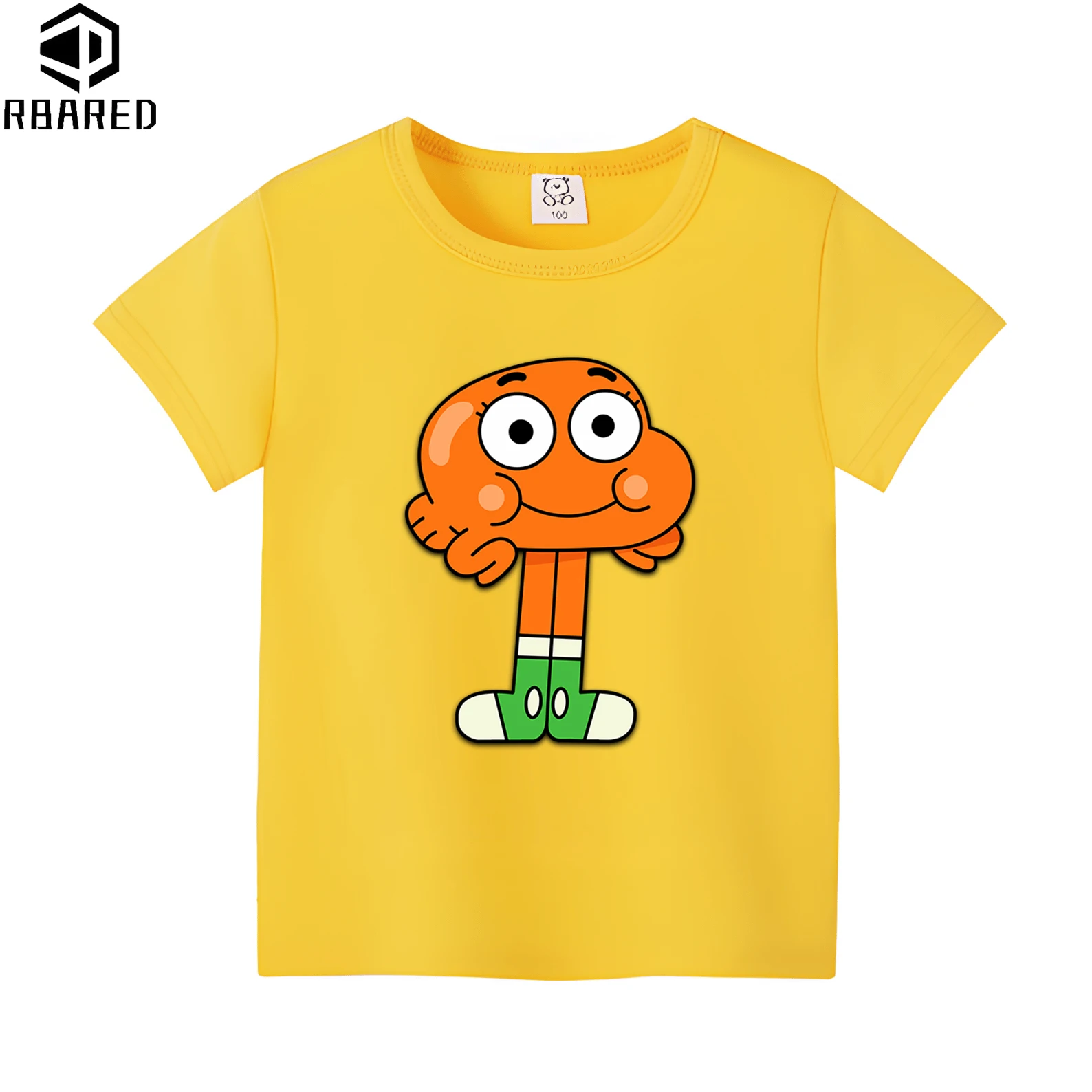 Tops The Amazing World of Gumball 100% Cotton Children Top Shirts Children\'s T-shirt Winx 2024 Kids Clothes Short Sleeve Brands