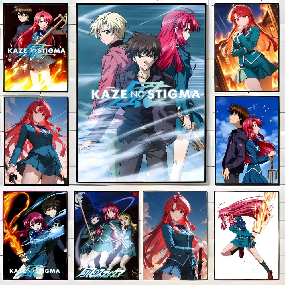 Elemental Anime Kaze no Stigma Poster Wall Art Print Decorative Mural Home Decor Gift Unframed