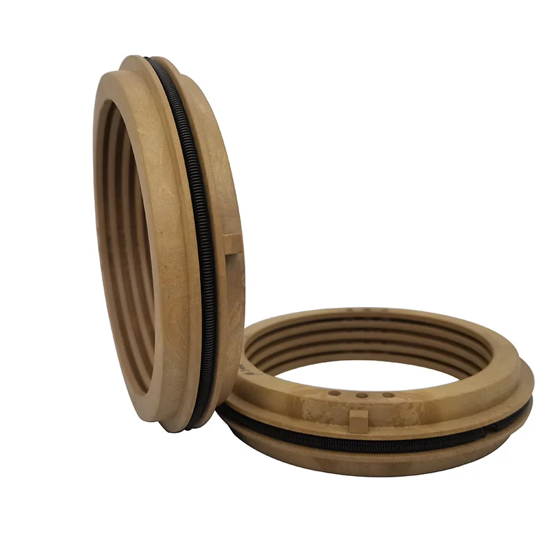 Two half-ring floating labyrinth oil seals for high pressure bearing motors