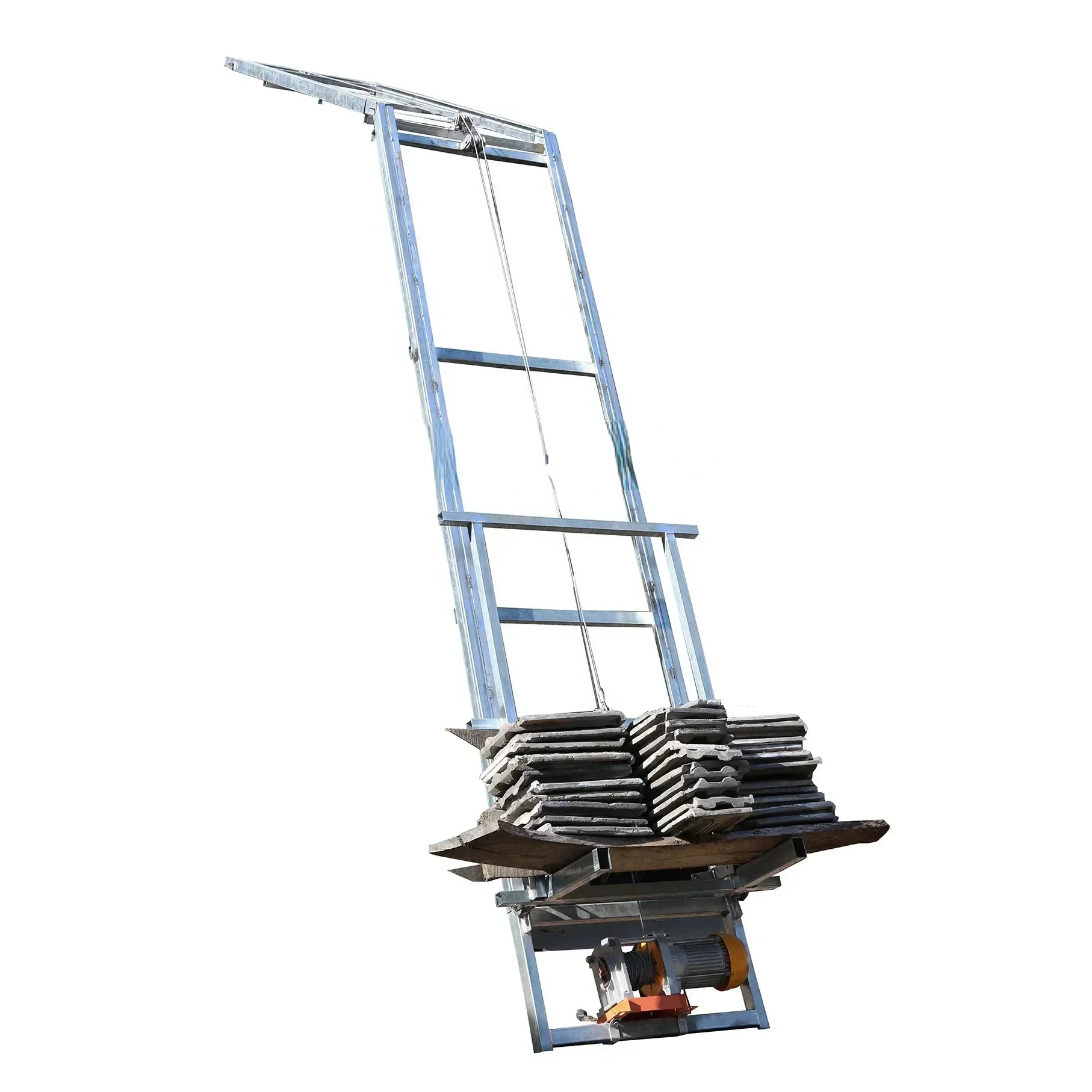 سقف مائل 4-20 متر منصة رفع متعددة الوظائف سلم كهربائي سوي للألواح الشمسية ارتفاع الربط المجاني مع المحرك #3