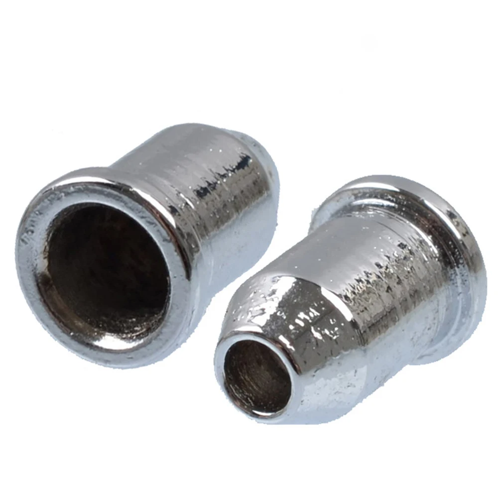 

30pcs Guitar String Caps Through Body Ferrules Mounting Buckles Durable Replacement Parts For Guitar Accessories Silver Color